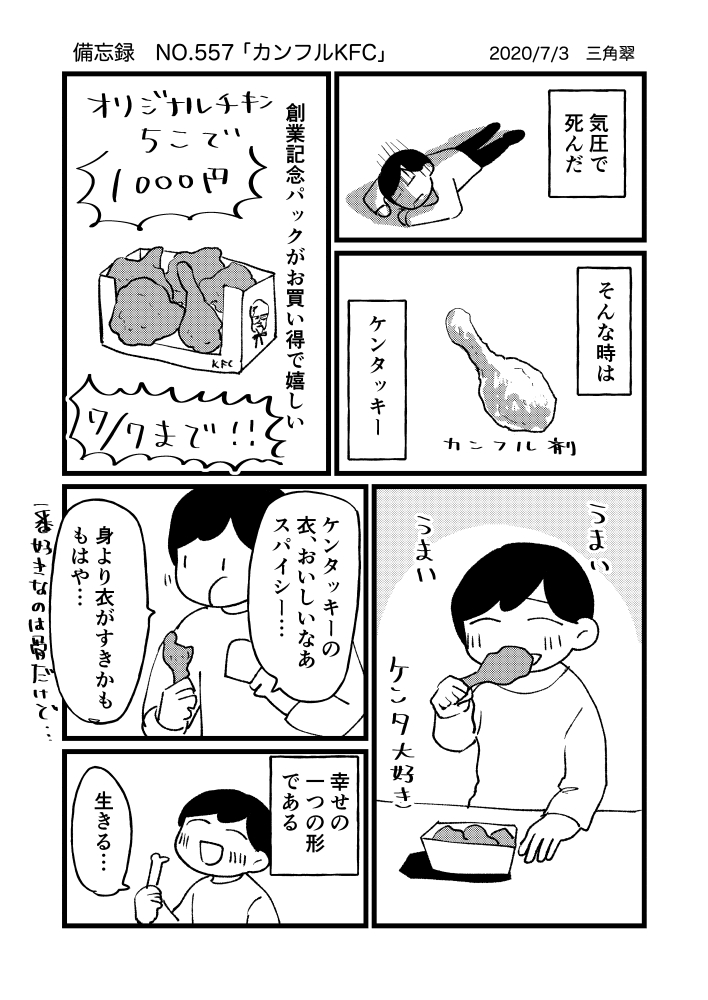 カンフルkfc 三角翠の備忘録